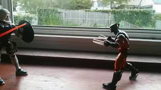Wolverine vs taskmaster stop motion flim.