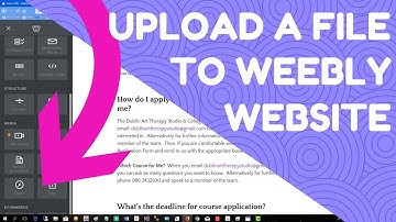How to Upload a file to Weebly Website