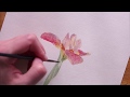 Watercolor flower / цветок акварель