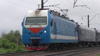 Новая ливрея &quot;Таврии&quot;. ЭП1М-507 с первым рейсом поезда №159 Керчь - Москва