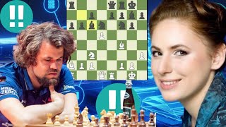 Steadfast chess game | Judit Polgar vs Magnus Carlsen 10