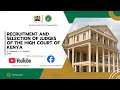 Naima Sheikh Ahmed Interview For The Position Of Judge Of The High Court