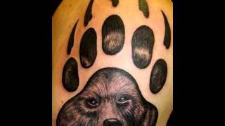 Bear claw tattoo design