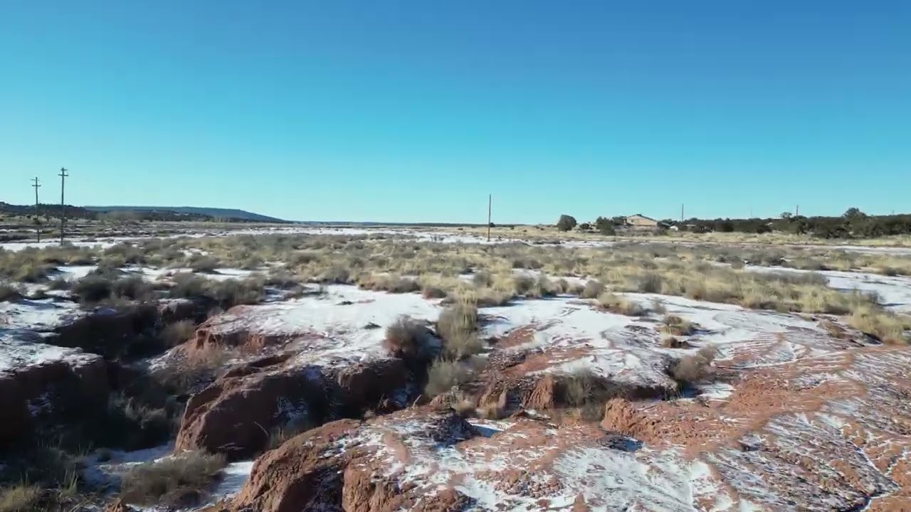 Winter Drone flight