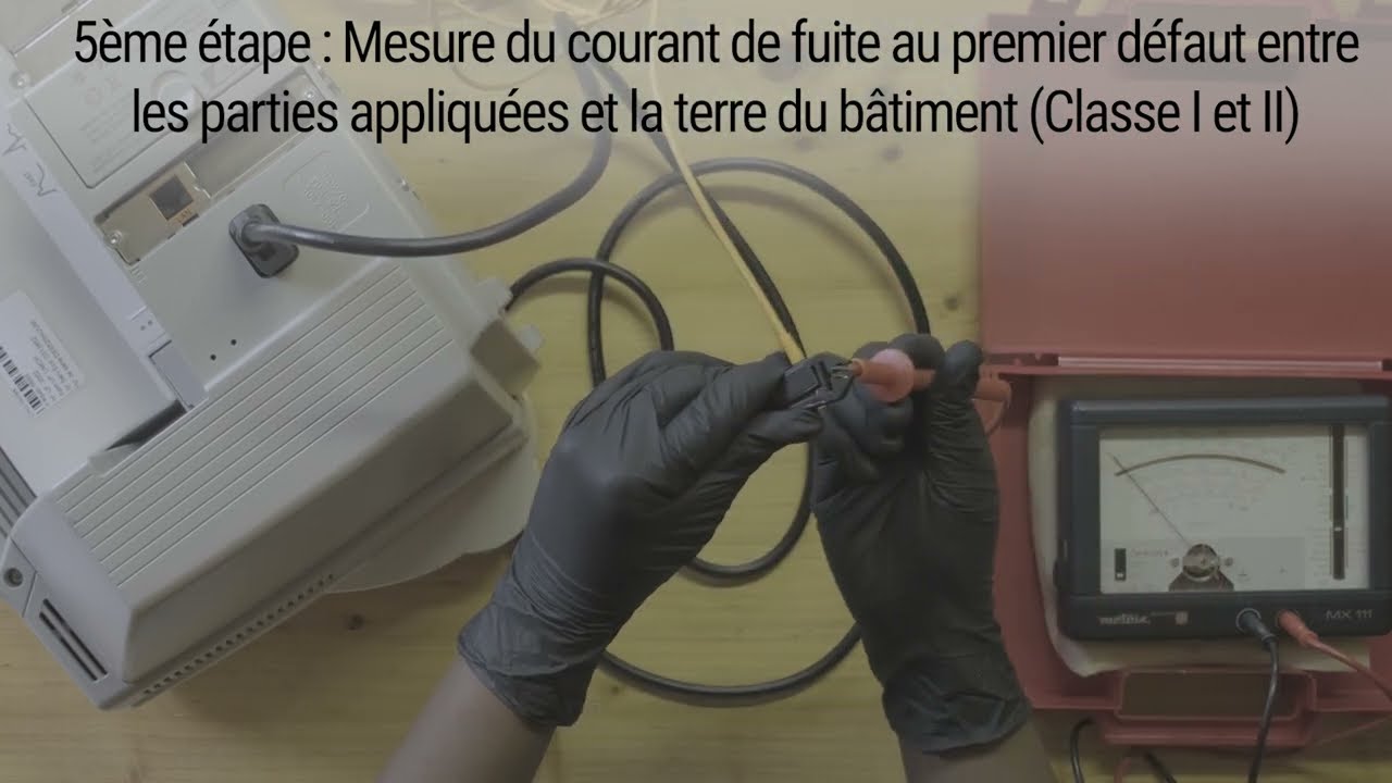 Procédure de contrôle de la sécurité électrique des dispositifs médicaux sans testeur conventionnel