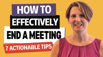 How to Close and End a Meeting