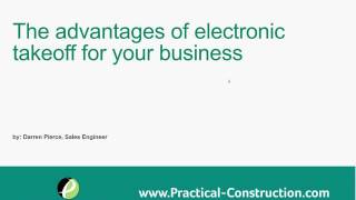 The Advantages of Electronic Takeoff Introduction