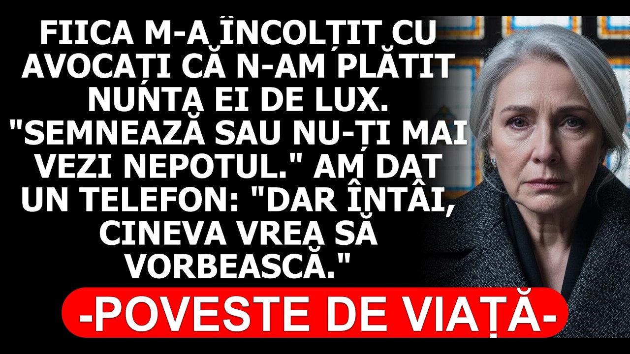 FIICA CERE NUNTĂ DE LUX ȘI MĂ AMENINȚĂ CU AVOCAȚII: 