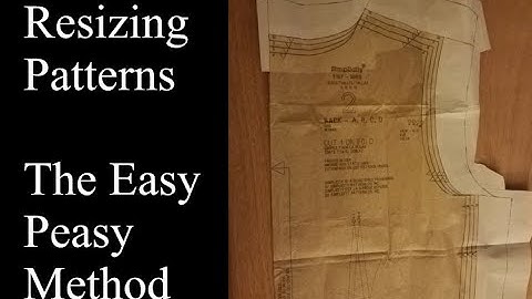 Resizing Sewing Patterns - The Easy Peasy Method - Old Time Patterns