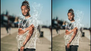 Invisible Smoke effect Editing | smoke photo editing  (Photoshop tutorial 2020) screenshot 4