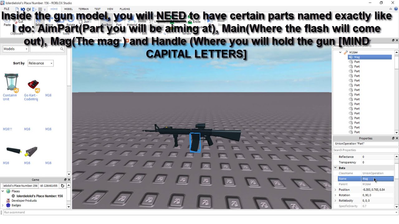 How To Make The Best Gun On Roblox 2020 Youtube - how to make a weapon in roblox studio