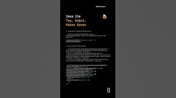 Java ile Taş, Kağıt, Makas Oyunu