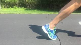 Slow motion stride video