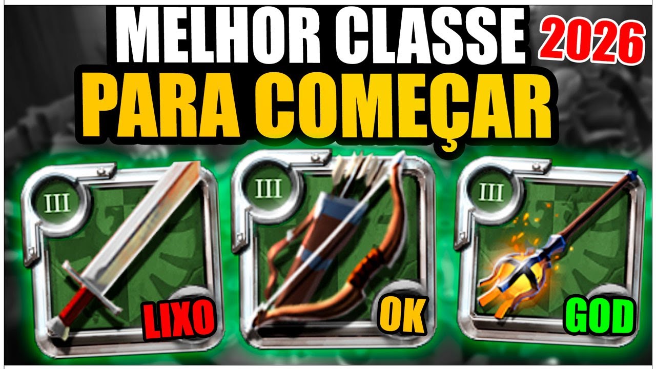 🔥 A MELHOR CLASSE PARA COMEÇAR EM 2026! (NÃO ERRE!) - Albion Online