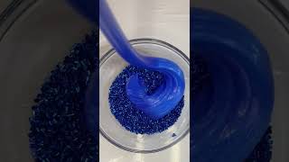 Crunchy Bingsu Slime!#slime #bingsuslime #crunchyslime #blueslime #clearslime#gubbieslime