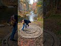They Built a Survival Bunker Next to a Forest River 😳 #shorts #outdoors