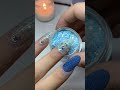 Blue glitter + crystal shine = my current obsession ✨
