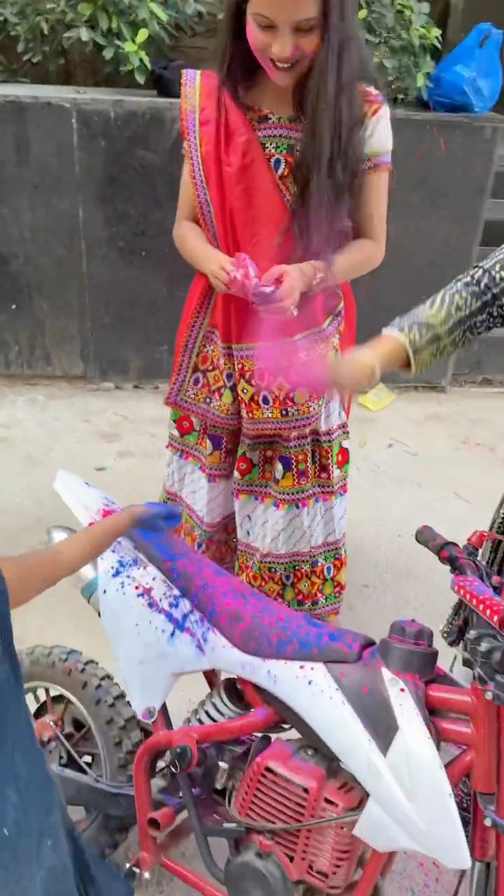Happy Holi￼ My Friends?#nandini091013 #holi #trending #viralvideo #youtubeshorts #youtube #shorts