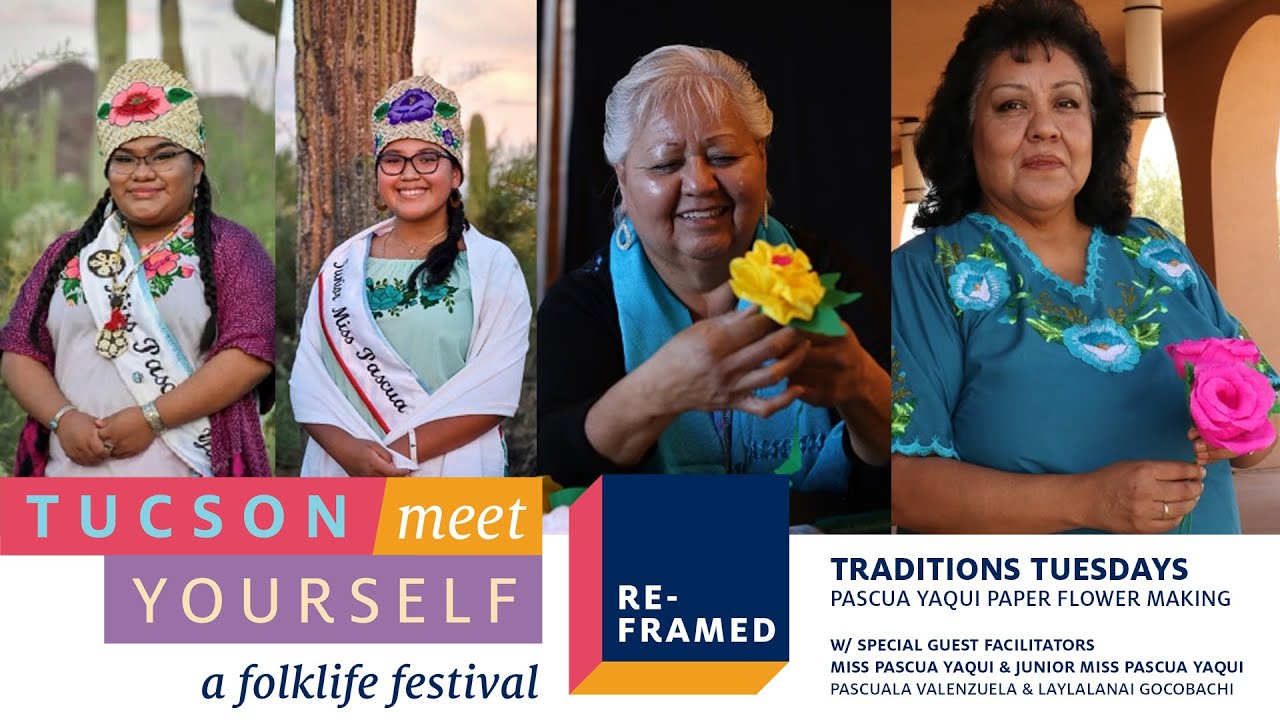 (ESPAÑOL) Traditions Tuesdays: Pascua Yaqui Paper Flower Making