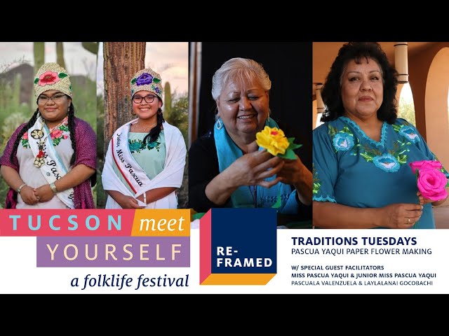 (ESPAĆOL) Traditions Tuesdays: Pascua Yaqui Paper Flower Making