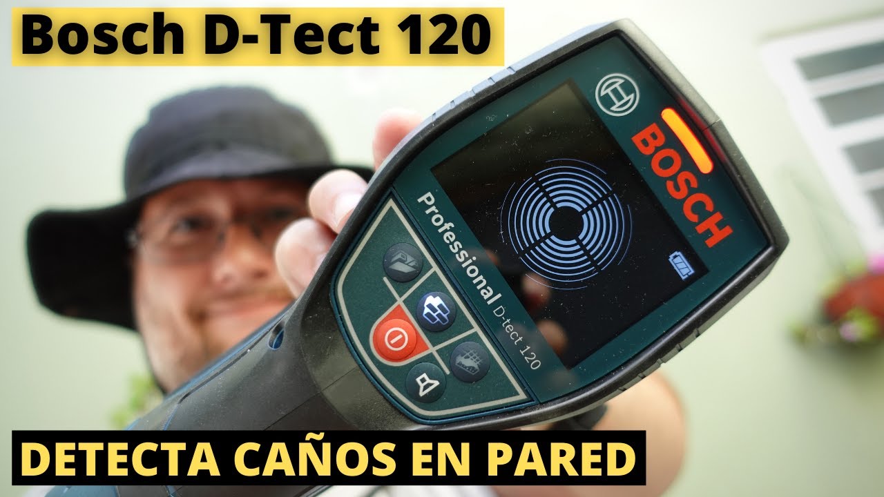 DETECTOR de CAÑOS en PAREDES - Bosch D-TECT 120. Detectar tuberias en  pared. Detectar caños. 