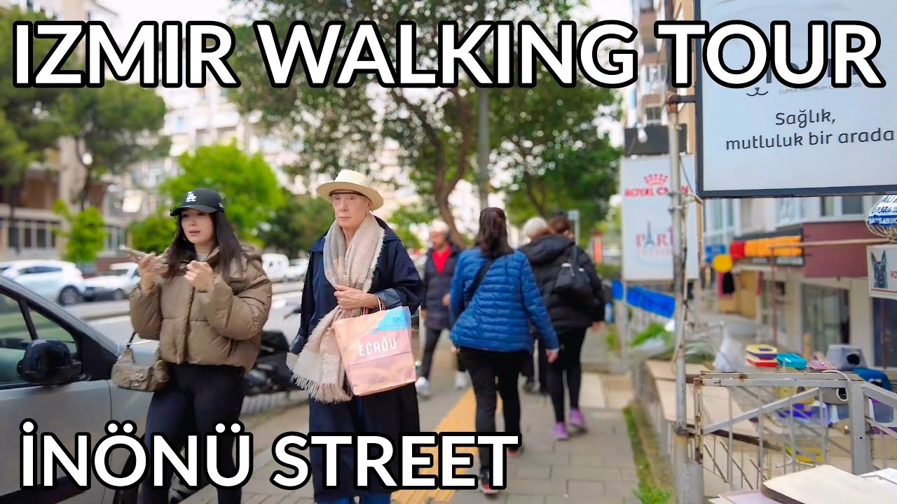 Exploring İzmir's Streets – İnönü Street Part 1 (Walking from Üçkuyular to Göztepe) 🇹🇷