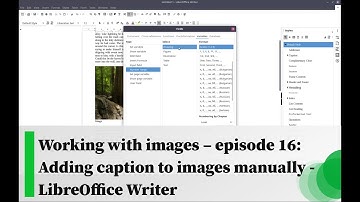 Working with images – episode 16: Adding caption to images manually - LibreOffice Writer