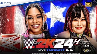 Bianca Beliar VS Iyo Sky - WWE 2K24 - PS5 Gameplay