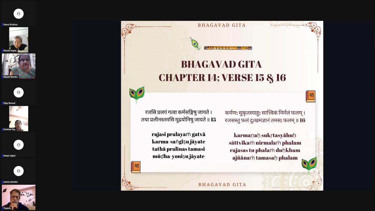 Bhagavad Gita Chapter 14 Verse 15 16 YouTube Bhagavad Gita Chapter 14 Verse 15 16 YouTube