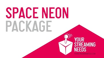 Space Neon Stream Overlay Package | Your Streaming Needs