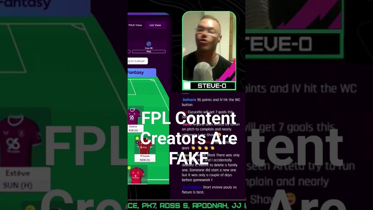 Are FPL content creators fake 🤔 