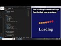 Dot-Line with text loading page animation Effect || Css-Html tutorial for beginer || Pure Css Coding