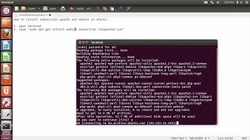 How to install Apache2 Subversion and WebSVN on Ubuntu