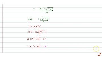 If a`in`R and the equation `âˆ’ 3(xâˆ’[x])^2+2 (xâˆ’[x]) + a^2 = 0` (where `[x]` de...