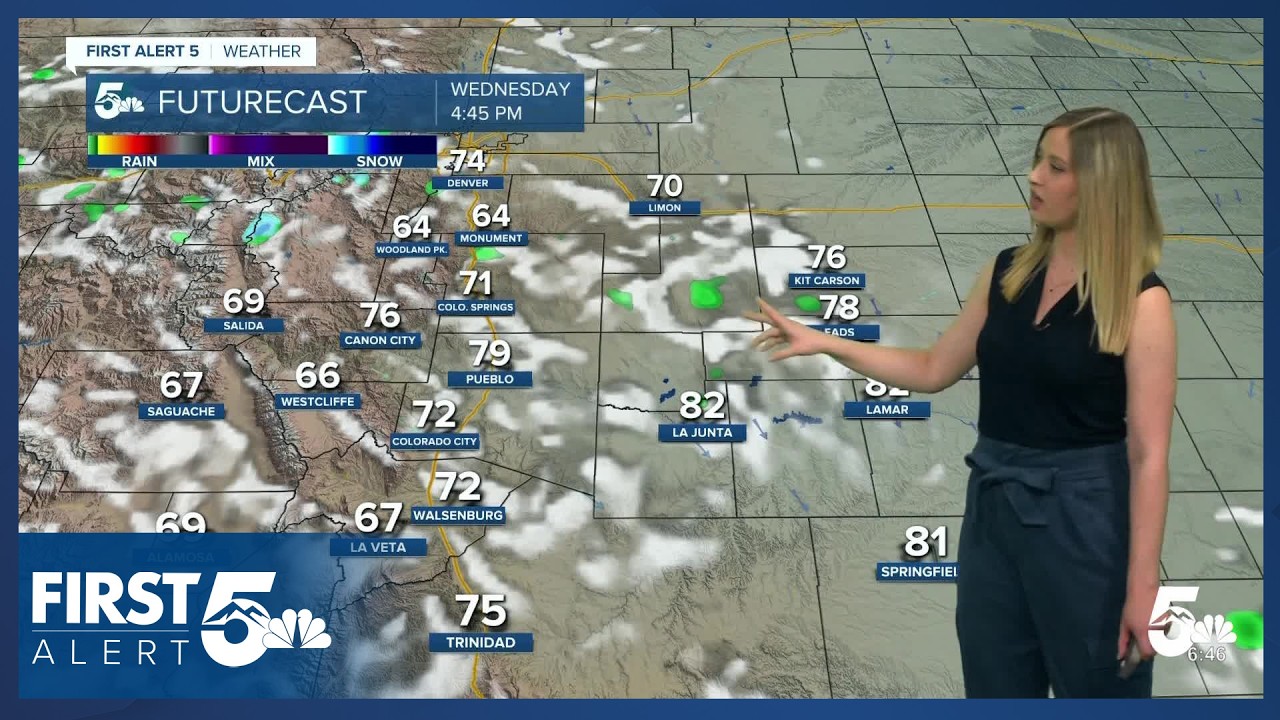 Wednesday will be warm and mostly dry in southern Colorado - YouTube