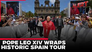 Pope concludes Spain tour with open-air mass in Tenerife | Alert News