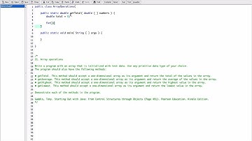 7.11. (Part 1) Array Operations - Java