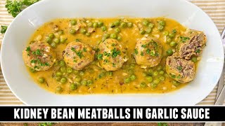 Kidney Bean Meatballs in Spanish-Style Garlic Sauce