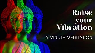 Raise Your Vibration In 5 Minutes | Meditation In 3 Simple Steps | Meditation Music