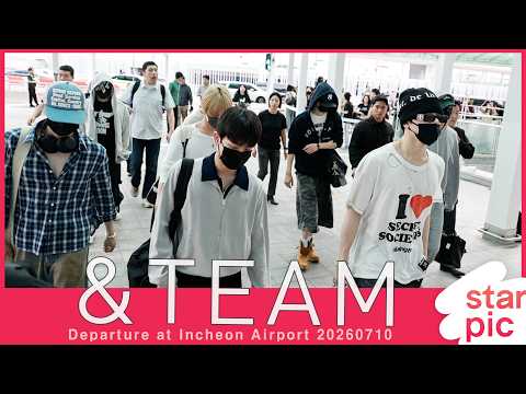 앤팀 '멋진 분위기!' [STARPIC] &TEAM Departure at Incheon Airport 20260710