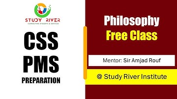 Philosophy Open Session | Sir Amjad Rouf | Study River