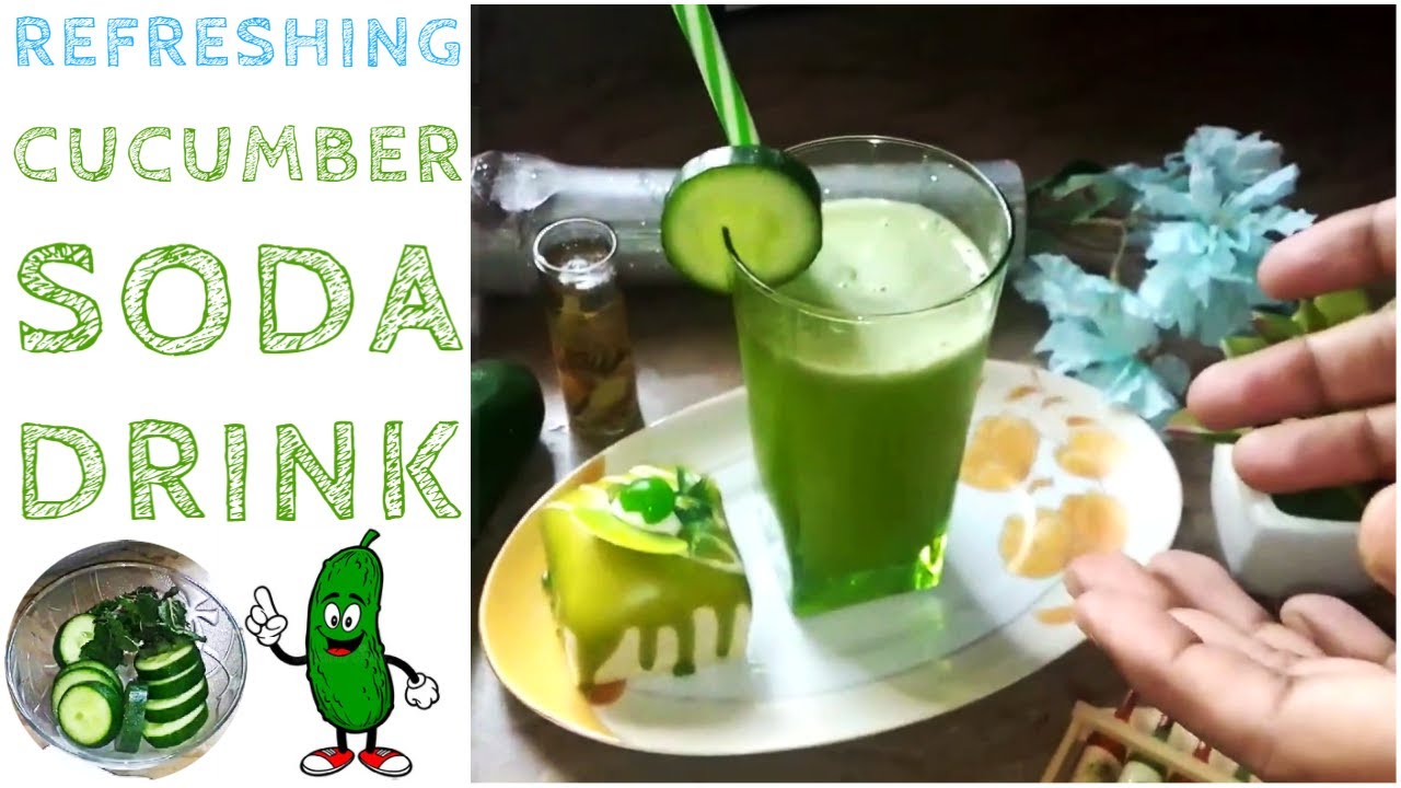 Cucumber Soda Drink Summer Special Instant Cooking (Best of 2020