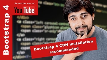 Bootstrap 4 CDN installation   recommended