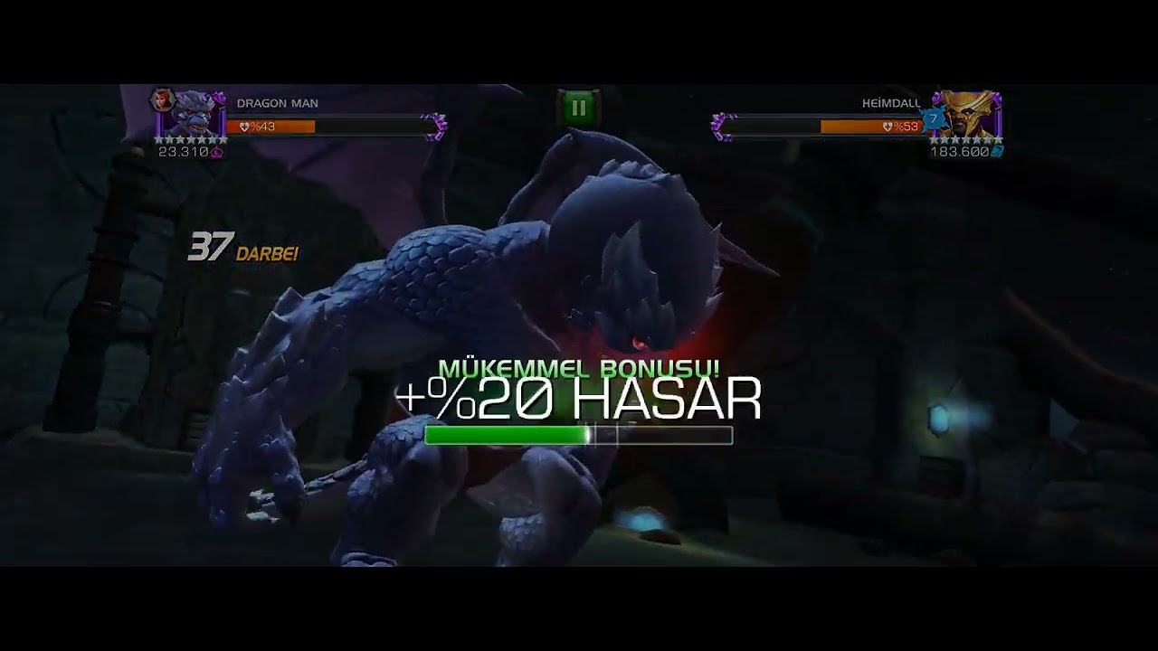 Dragon Man vs Heimdall