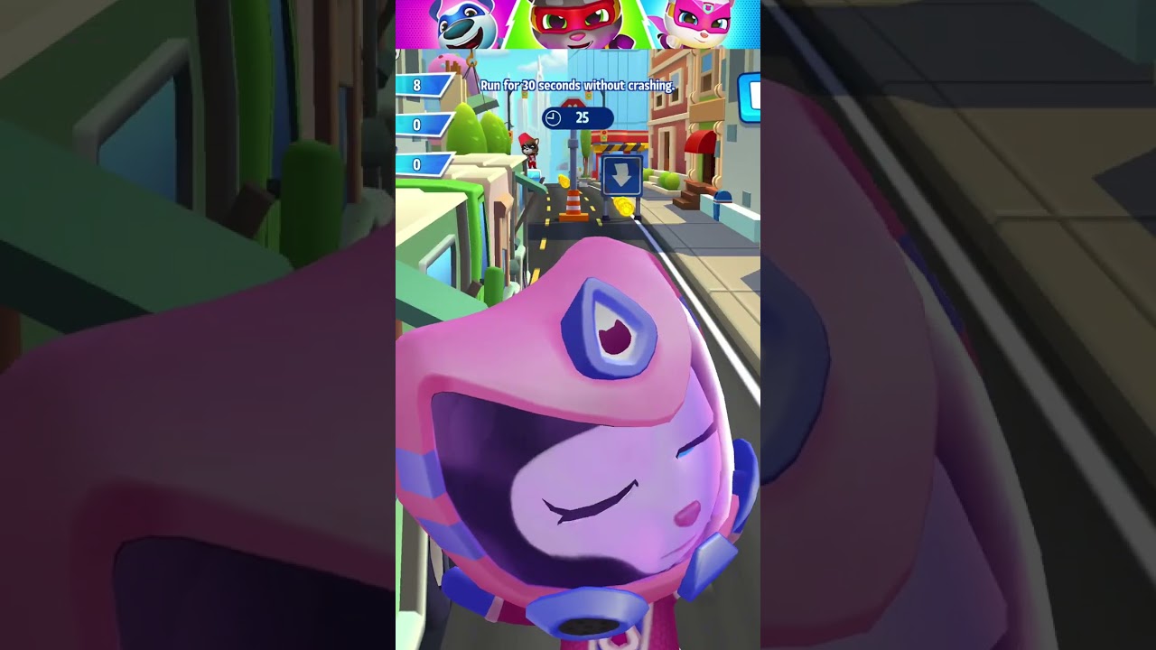 Talking Tom Hero Dash NEW Angela Outfit - Bunny Ben - Talking Ben Funny Fails & Falls Moments