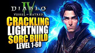 Diablo 4 Best Sorcerer Leveling Build For Season 11: 1-60 FAST With Crackling Lightning