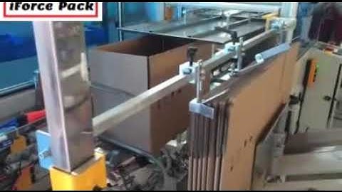 Automatic carton box erecting forming bottom sealing machine testing video