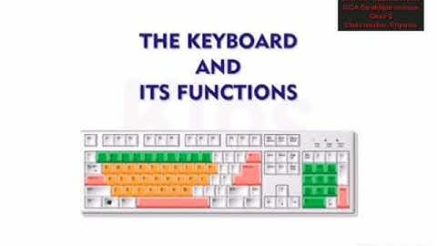 computer lesson 5  the keyboard and its functions class-2