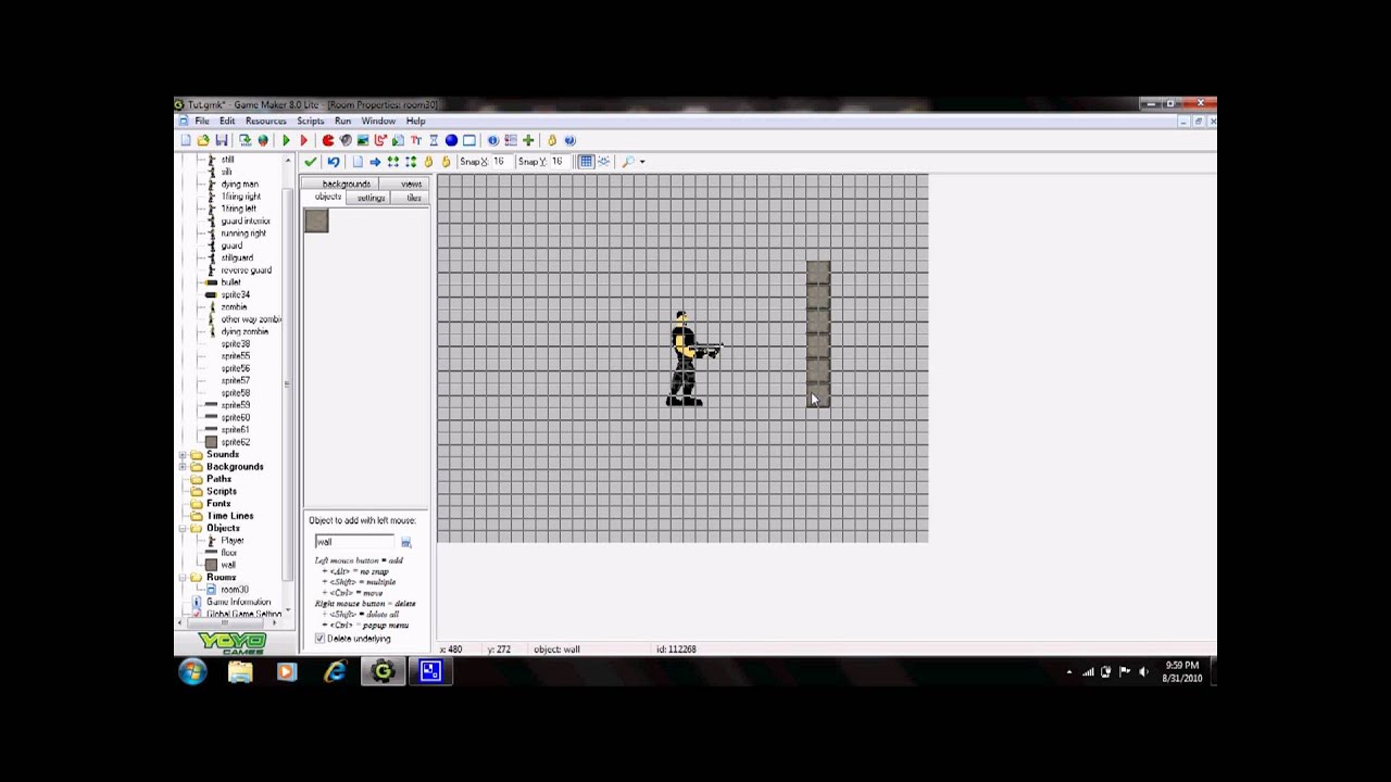 Game Maker Shooter Tutorial: Part 1 - YouTube