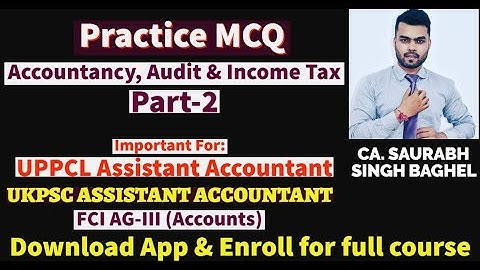 Most Expected Questions  || Practice MCQ (Part-2) || Accountancy, Auditing & Income Tax